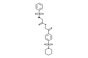 2-(benzenesulfonamido)acetic Acid [2-keto-2-(4-piperidinosulfonylphenyl)ethyl] Ester