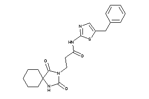N-(5-benzylthiazol-2-yl)-3-(2,4-diketo-1,3-diazaspiro[4.5]decan-3-yl)propionamide