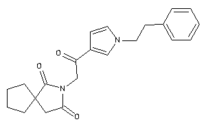 3-[2-keto-2-(1-phenethylpyrrol-3-yl)ethyl]-3-azaspiro[4.4]nonane-2,4-quinone