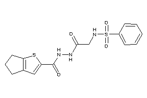 N-[2-[N'-(5,6-dihydro-4H-cyclopenta[b]thiophene-2-carbonyl)hydrazino]-2-keto-ethyl]benzenesulfonamide