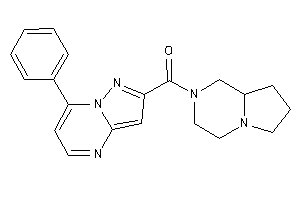 Image of 3,4,6,7,8,8a-hexahydro-1H-pyrrolo[1,2-a]pyrazin-2-yl-(7-phenylpyrazolo[1,5-a]pyrimidin-2-yl)methanone