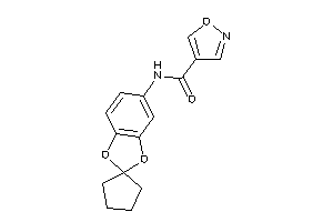 Image of N-spiro[1,3-benzodioxole-2,1'-cyclopentane]-5-ylisoxazole-4-carboxamide
