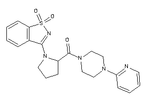 [1-(1,1-diketo-1,2-benzothiazol-3-yl)pyrrolidin-2-yl]-[4-(2-pyridyl)piperazino]methanone