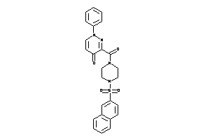 3-[4-(2-naphthylsulfonyl)piperazine-1-carbonyl]-1-phenyl-pyridazin-4-one