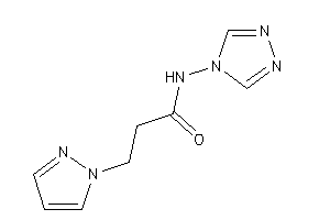 3-pyrazol-1-yl-N-(1,2,4-triazol-4-yl)propionamide