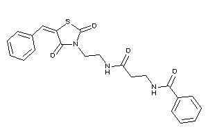 N-[3-[2-(5-benzal-2,4-diketo-thiazolidin-3-yl)ethylamino]-3-keto-propyl]benzamide