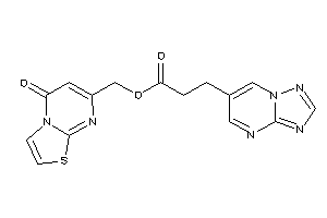 Image of 3-([1,2,4]triazolo[1,5-a]pyrimidin-6-yl)propionic Acid (5-ketothiazolo[3,2-a]pyrimidin-7-yl)methyl Ester