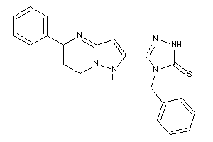 Image of 4-benzyl-3-(5-phenyl-1,5,6,7-tetrahydropyrazolo[1,5-a]pyrimidin-2-yl)-1H-1,2,4-triazole-5-thione