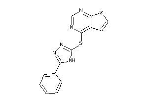 4-[(5-phenyl-4H-1,2,4-triazol-3-yl)thio]thieno[2,3-d]pyrimidine