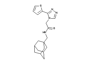 N-(1-adamantylmethyl)-2-[3-(2-thienyl)-1,2,4-triazol-4-yl]acetamide