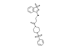 1-(4-besylpiperazino)-3-[(1,1-diketo-1,2-benzothiazol-3-yl)amino]propan-1-one