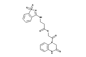 3-[(1,1-diketo-1,2-benzothiazol-3-yl)amino]propionic Acid [2-keto-2-(3-keto-2,4-dihydroquinoxalin-1-yl)ethyl] Ester