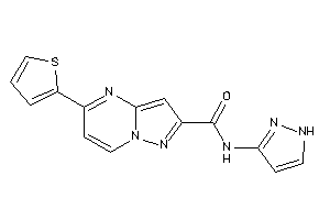 N-(1H-pyrazol-3-yl)-5-(2-thienyl)pyrazolo[1,5-a]pyrimidine-2-carboxamide