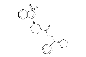 1-(1,1-diketo-1,2-benzothiazol-3-yl)-N-(2-phenyl-2-pyrrolidino-ethyl)nipecotamide