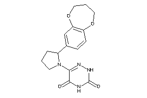 6-[2-(3,4-dihydro-2H-1,5-benzodioxepin-7-yl)pyrrolidino]-2H-1,2,4-triazine-3,5-quinone