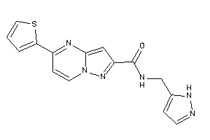 N-(1H-pyrazol-5-ylmethyl)-5-(2-thienyl)pyrazolo[1,5-a]pyrimidine-2-carboxamide