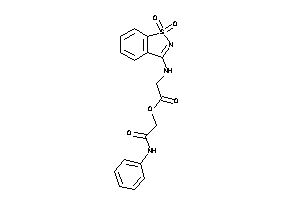 2-[(1,1-diketo-1,2-benzothiazol-3-yl)amino]acetic Acid (2-anilino-2-keto-ethyl) Ester