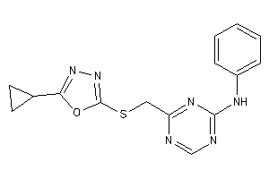 [4-[[(5-cyclopropyl-1,3,4-oxadiazol-2-yl)thio]methyl]-s-triazin-2-yl]-phenyl-amine