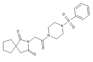 3-[2-(4-besylpiperazino)-2-keto-ethyl]-3-azaspiro[4.4]nonane-2,4-quinone