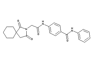 4-[[2-(2,4-diketo-3-azaspiro[4.5]decan-3-yl)acetyl]amino]-N-phenyl-benzamide