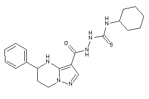 1-cyclohexyl-3-[(5-phenyl-4,5,6,7-tetrahydropyrazolo[1,5-a]pyrimidine-3-carbonyl)amino]thiourea