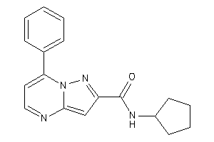 N-cyclopentyl-7-phenyl-pyrazolo[1,5-a]pyrimidine-2-carboxamide