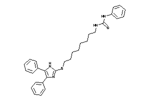 1-[8-[(4,5-diphenyl-1H-imidazol-2-yl)thio]octyl]-3-phenyl-urea