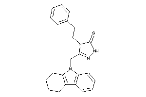 4-phenethyl-3-(1,2,3,4-tetrahydrocarbazol-9-ylmethyl)-1H-1,2,4-triazole-5-thione