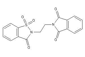 2-[2-(1,1,3-triketo-1,2-benzothiazol-2-yl)ethyl]isoindoline-1,3-quinone