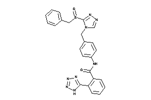N-[4-[(3-benzylsulfinyl-1,2,4-triazol-4-yl)methyl]phenyl]-2-(1H-tetrazol-5-yl)benzamide