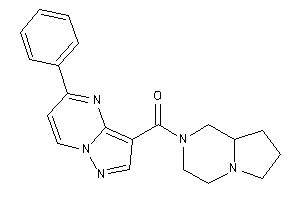 Image of 3,4,6,7,8,8a-hexahydro-1H-pyrrolo[1,2-a]pyrazin-2-yl-(5-phenylpyrazolo[1,5-a]pyrimidin-3-yl)methanone