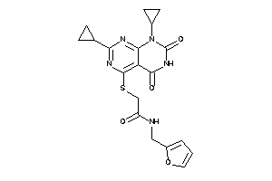 Image of 2-[(1,7-dicyclopropyl-2,4-diketo-pyrimido[4,5-d]pyrimidin-5-yl)thio]-N-(2-furfuryl)acetamide
