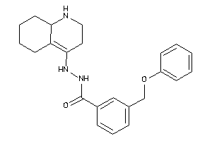 N'-(1,2,3,5,6,7,8,8a-octahydroquinolin-4-yl)-3-(phenoxymethyl)benzohydrazide
