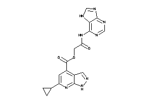 6-cyclopropyl-1H-pyrazolo[3,4-b]pyridine-4-carboxylic Acid [2-keto-2-(7H-purin-6-ylamino)ethyl] Ester