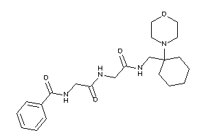 Image of N-[2-keto-2-[[2-keto-2-[(1-morpholinocyclohexyl)methylamino]ethyl]amino]ethyl]benzamide