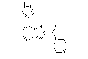 Morpholino-[7-(1H-pyrazol-4-yl)pyrazolo[1,5-a]pyrimidin-2-yl]methanone