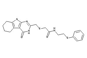 2-[(4-keto-5,6,7,8-tetrahydro-3H-benzothiopheno[2,3-d]pyrimidin-2-yl)methylthio]-N-[2-(phenylthio)ethyl]acetamide