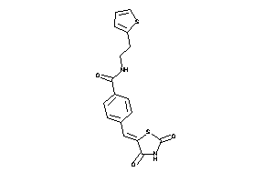 4-[(2,4-diketothiazolidin-5-ylidene)methyl]-N-[2-(2-thienyl)ethyl]benzamide