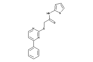 2-[(4-phenylpyrimidin-2-yl)thio]-N-(2-thienyl)acetamide