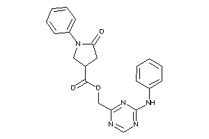 5-keto-1-phenyl-pyrrolidine-3-carboxylic Acid (4-anilino-s-triazin-2-yl)methyl Ester