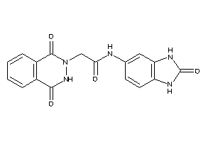 2-(1,4-diketo-3H-phthalazin-2-yl)-N-(2-keto-1,3-dihydrobenzimidazol-5-yl)acetamide