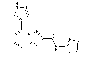 7-(1H-pyrazol-4-yl)-N-thiazol-2-yl-pyrazolo[1,5-a]pyrimidine-2-carboxamide