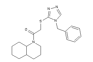 1-(3,4,4a,5,6,7,8,8a-octahydro-2H-quinolin-1-yl)-2-[(4-benzyl-1,2,4-triazol-3-yl)thio]ethanone