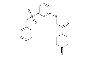 1-[2-[(3-benzylsulfonylphenyl)thio]acetyl]-4-piperidone