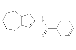 N-(5,6,7,8-tetrahydro-4H-cyclohepta[b]thiophen-2-yl)cyclohex-3-ene-1-carboxamide