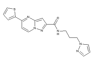 N-(3-pyrazol-1-ylpropyl)-5-(2-thienyl)pyrazolo[1,5-a]pyrimidine-2-carboxamide