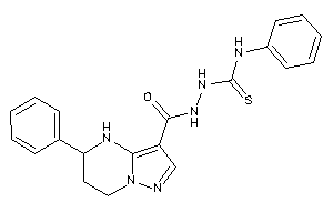 1-phenyl-3-[(5-phenyl-4,5,6,7-tetrahydropyrazolo[1,5-a]pyrimidine-3-carbonyl)amino]thiourea