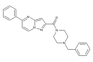 (4-benzylpiperazino)-(5-phenylpyrazolo[1,5-a]pyrimidin-2-yl)methanone