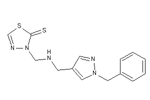 3-[[(1-benzylpyrazol-4-yl)methylamino]methyl]-1,3,4-thiadiazole-2-thione