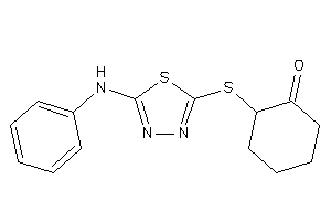 2-[(5-anilino-1,3,4-thiadiazol-2-yl)thio]cyclohexanone